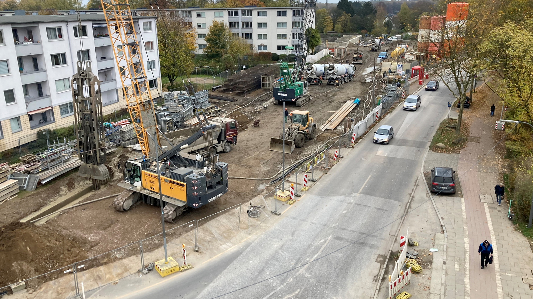 Drohnenaufnahme U4 Baufeld Hermannstal