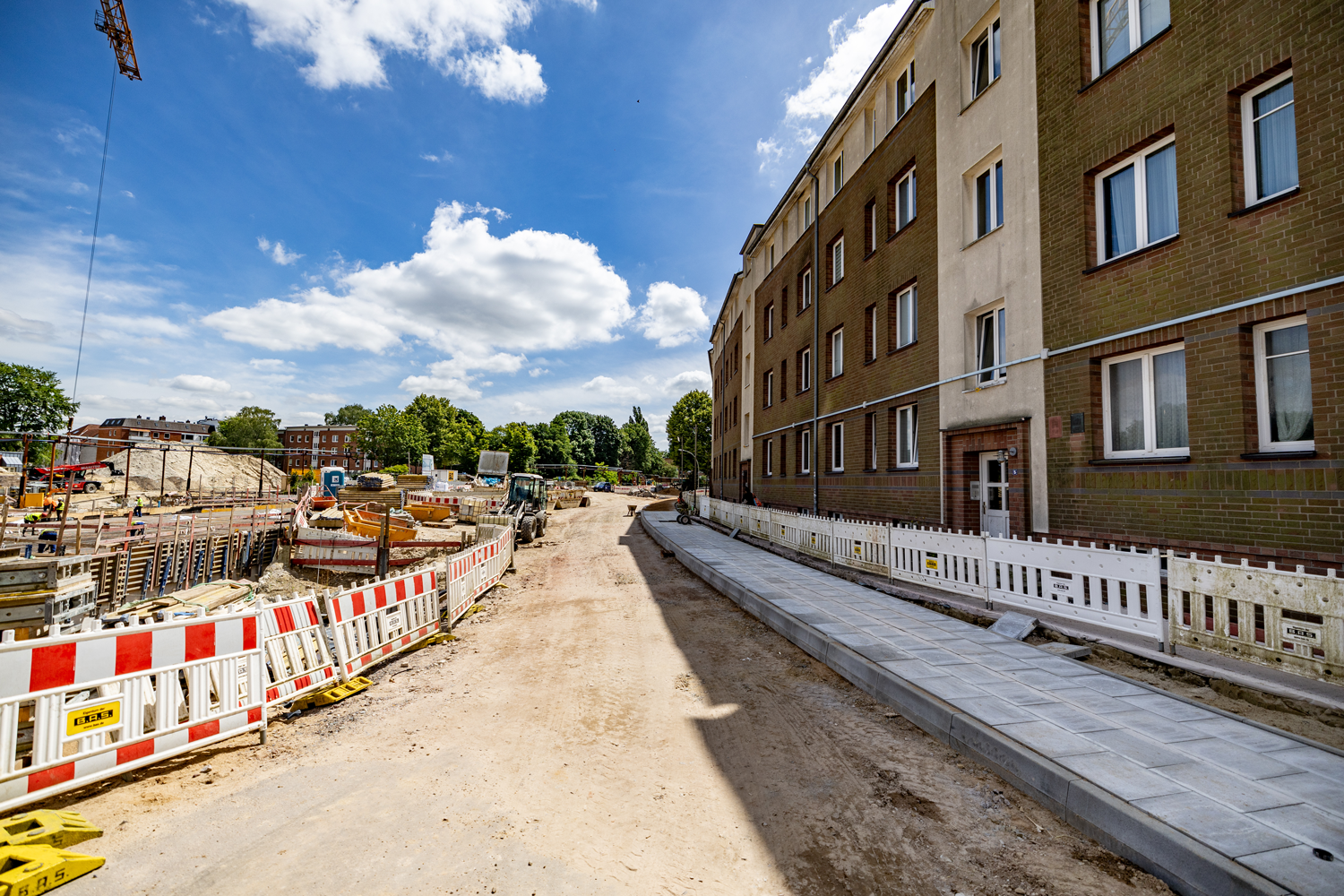 Fußweg im Meurerweg ist schon wiederhergestellt.