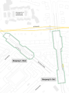 Haltestellengrafik der geplanten U5 Haltestelle Borgweg