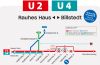 Grafik Liniensperrung U2/U4