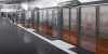 3D Visualisierung einer U5 Haltestelle mit automatisierten Bahnsteigtüren